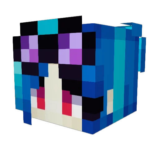 Sentry64 Minecraft avatar head, 3D render