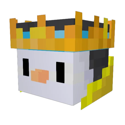 Sentvr Minecraft avatar head, 3D render