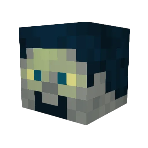 Senychon Minecraft avatar head, 3D render