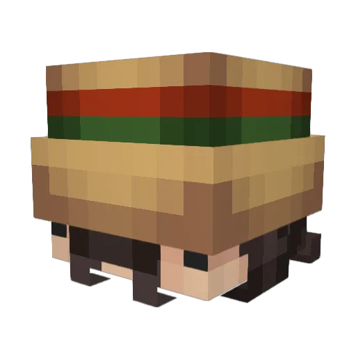 SenyorGustavo Minecraft avatar head, 3D render