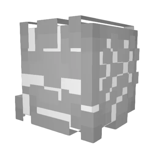 Senzalas Minecraft avatar head, 3D render