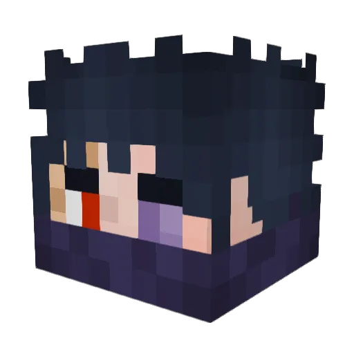 SenzoNagakura Minecraft avatar head, 3D render