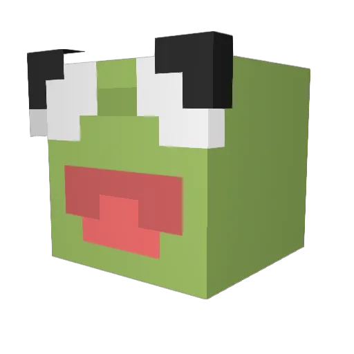 SeoMinSeok Minecraft avatar head, 3D render