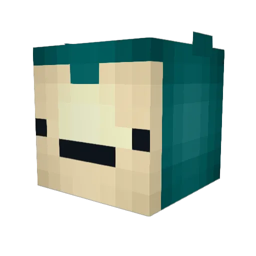SeoNo3653 Minecraft avatar head, 3D render