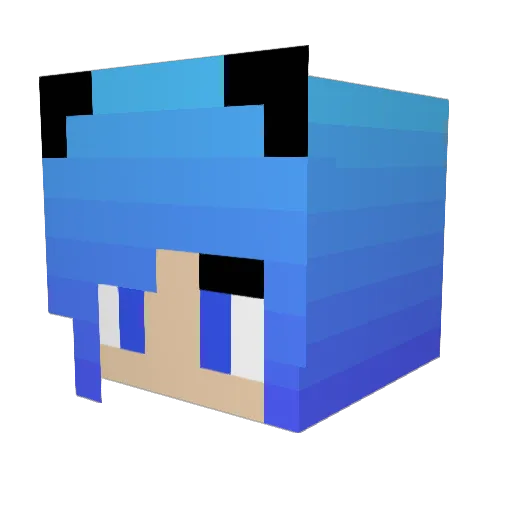 SeoRaee Minecraft avatar head, 3D render