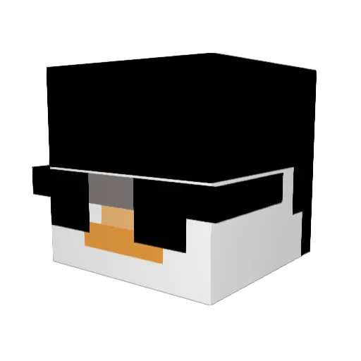 SeoYoungHwa Minecraft avatar head, 3D render
