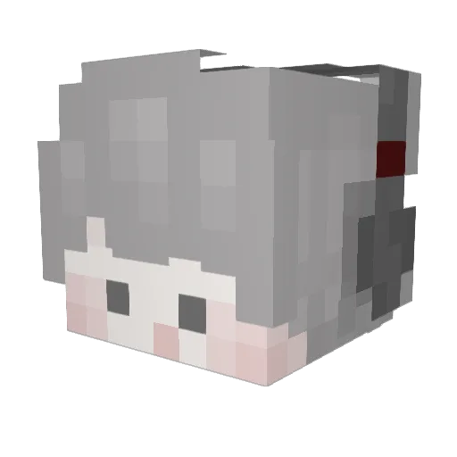 Seob__E Minecraft avatar head, 3D render