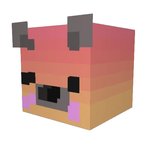 Seojin0220 Minecraft avatar head, 3D render