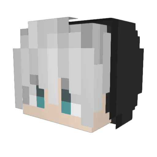 SeokDolE Minecraft avatar head, 3D render