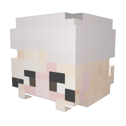 Seok_Dan Minecraft avatar head, 3D render