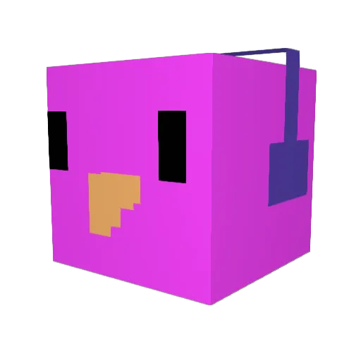 Seokjun1 Minecraft avatar head, 3D render