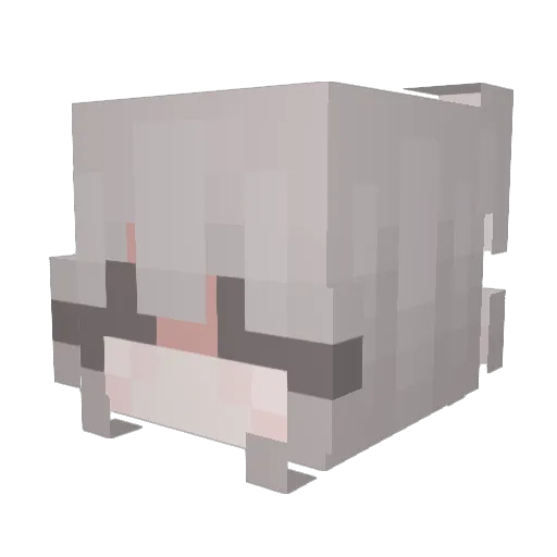 SeolYunq Minecraft avatar head, 3D render
