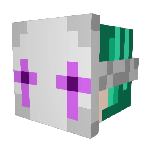 Seolwha Minecraft avatar head, 3D render