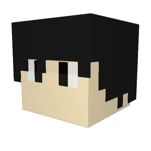 Seon134 Minecraft avatar head, 3D render