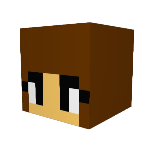 Seonaid Minecraft avatar head, 3D render