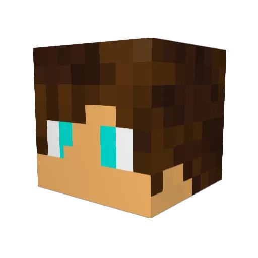 Seongmung2 Minecraft avatar head, 3D render