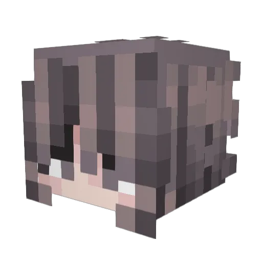 Seongstorm Minecraft avatar head, 3D render
