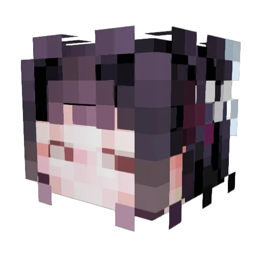 SeonjuSeo Minecraft avatar head, 3D render