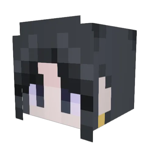 Seoo7926 Minecraft avatar head, 3D render