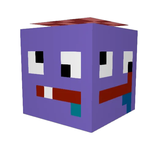Seopiaa Minecraft avatar head, 3D render