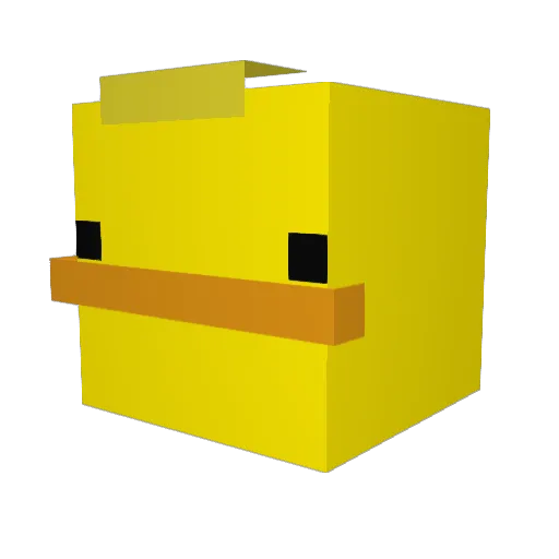 Seorly Minecraft avatar head, 3D render