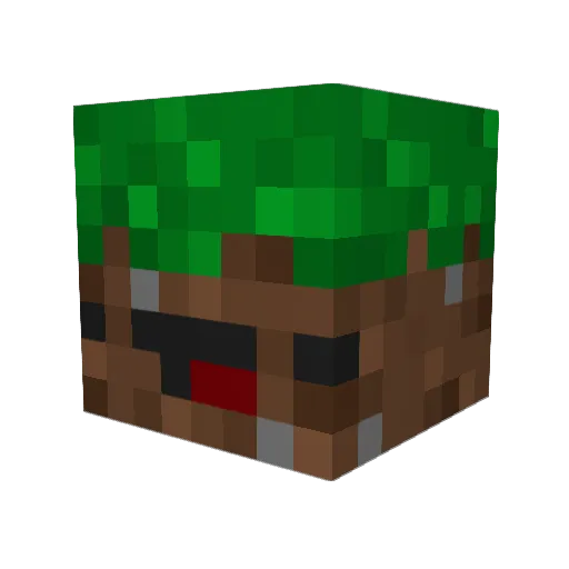 SeouHwa Minecraft avatar head, 3D render