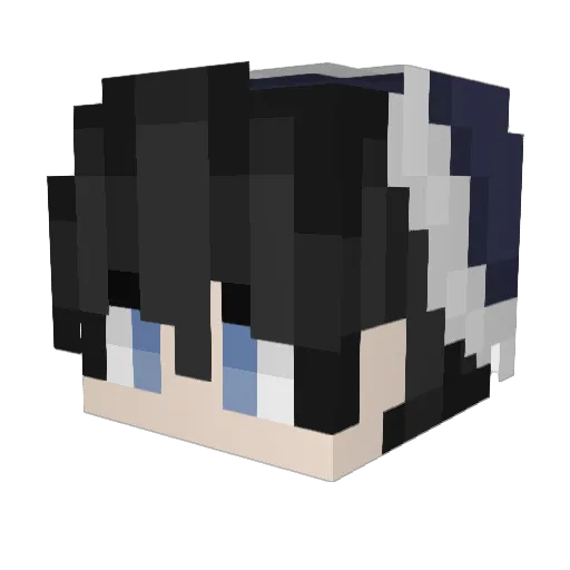 Seouka1 Minecraft avatar head, 3D render