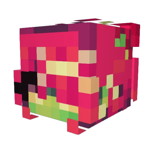 SeoulKura Minecraft avatar head, 3D render