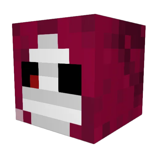 Seourie Minecraft avatar head, 3D render