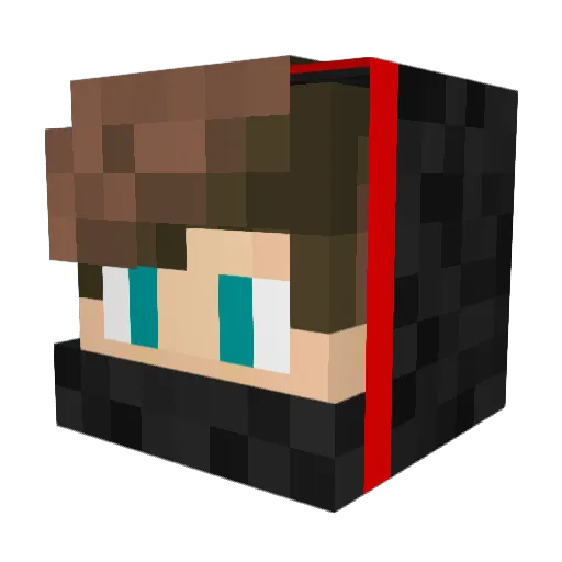 Sepehrsepso Minecraft avatar head, 3D render