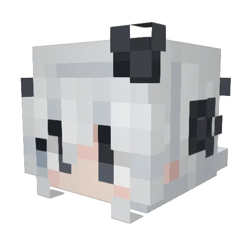SeperSuzu Minecraft avatar head, 3D render