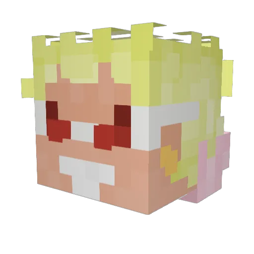 Sepfr Minecraft avatar head, 3D render