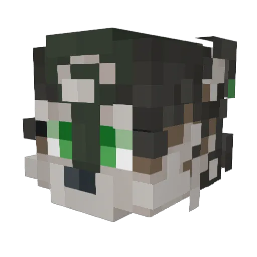 SephPod Minecraft avatar head, 3D render