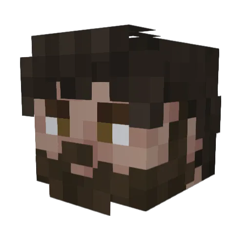 Sephir04 Minecraft avatar head, 3D render