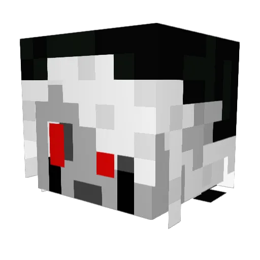 Sephiro7h Minecraft avatar head, 3D render