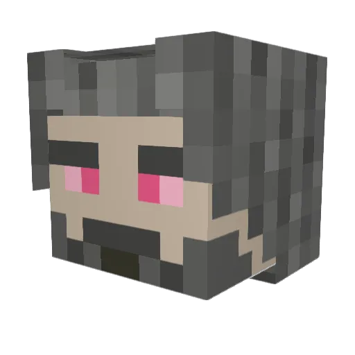 SephironArctus Minecraft avatar head, 3D render