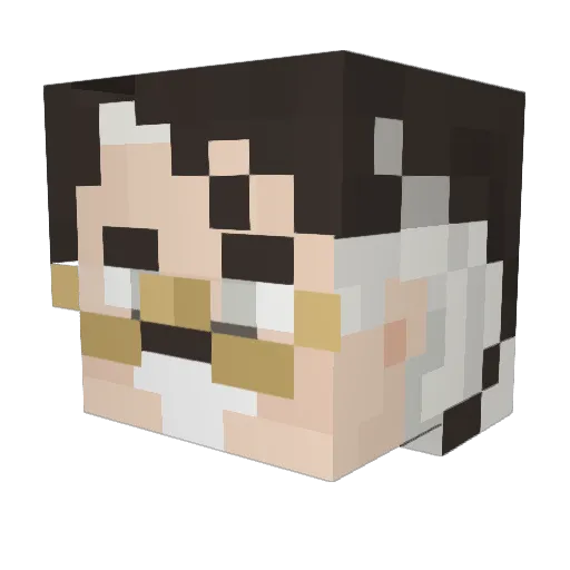 Sephiroth__ Minecraft avatar head, 3D render