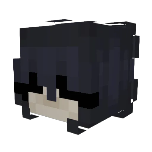 Sephore Minecraft avatar head, 3D render