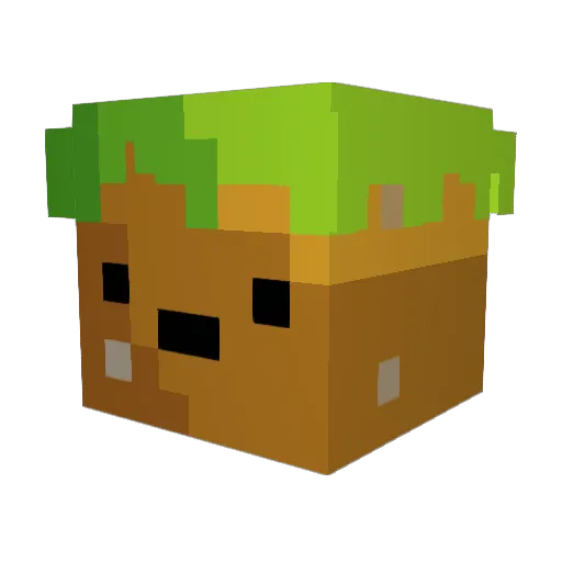 Sephority Minecraft avatar head, 3D render