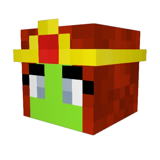 Sephy_ Minecraft avatar head, 3D render