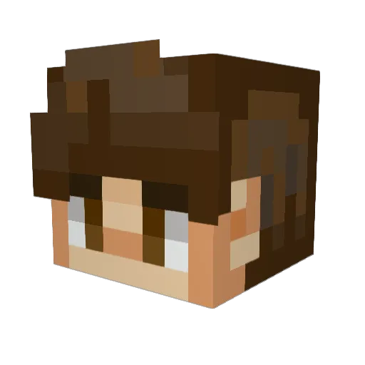 Sephylz Minecraft avatar head, 3D render
