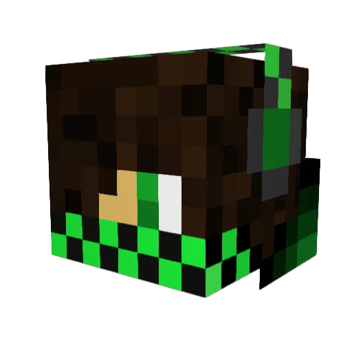 Sepia_Kodo Minecraft avatar head, 3D render