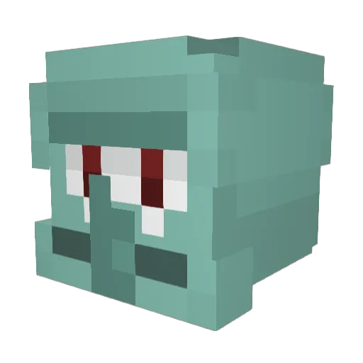 Sepiak_ Minecraft avatar head, 3D render