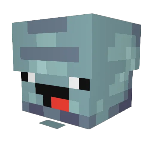 Sepijak_ Minecraft avatar head, 3D render