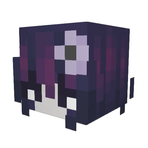 Sepiuh Minecraft avatar head, 3D render