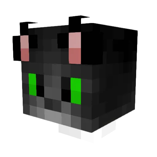 Sepnatix Minecraft avatar head, 3D render