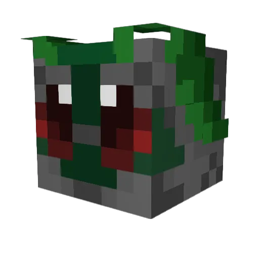 Sepne Minecraft avatar head, 3D render
