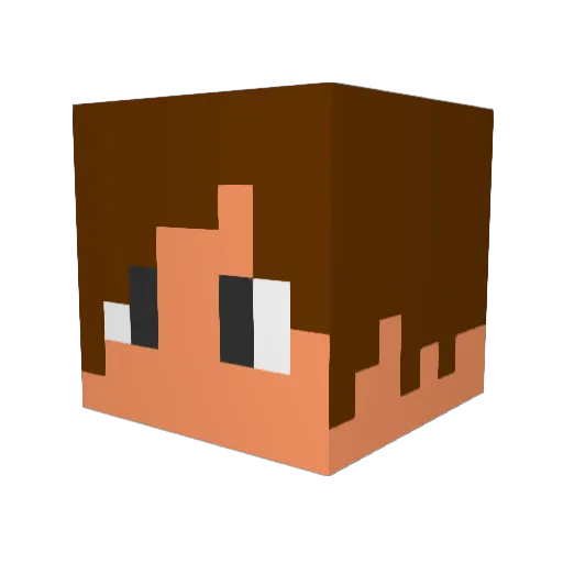 SepoRin Minecraft avatar head, 3D render