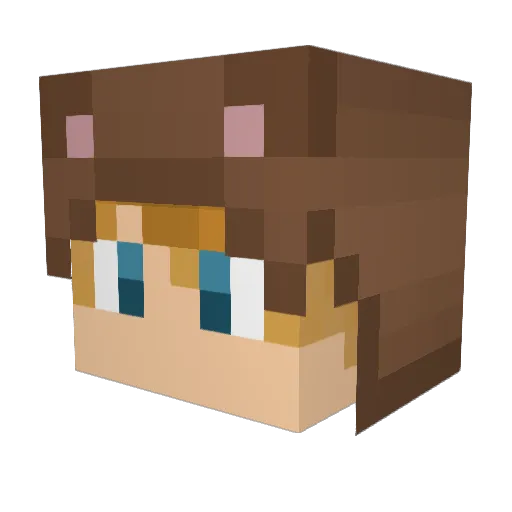 Seporlith Minecraft avatar head, 3D render