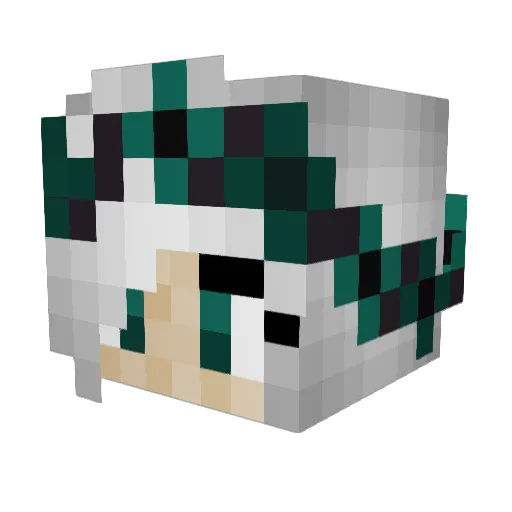 Sepp_HD Minecraft avatar head, 3D render